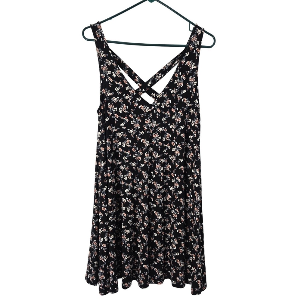 American Eagle Soft & Sexy Cottage Core Mini Dress M Womens V Neck Coquette